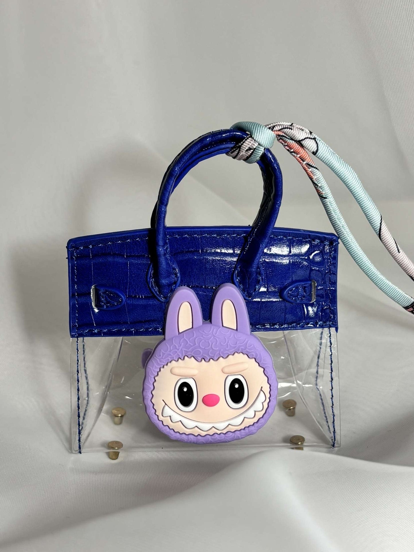 Porte-clés mini sac LABUBU marine