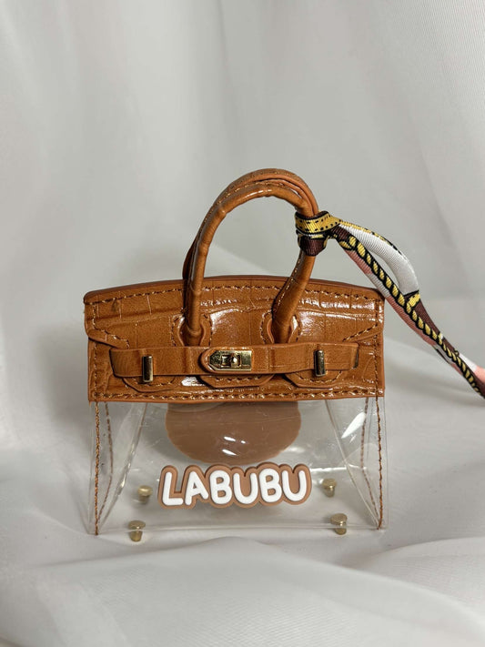 Porte-clés mini sac LABUBU bronze