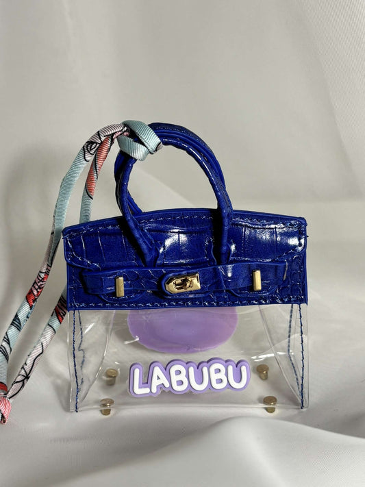 Porte-clés mini sac LABUBU marine